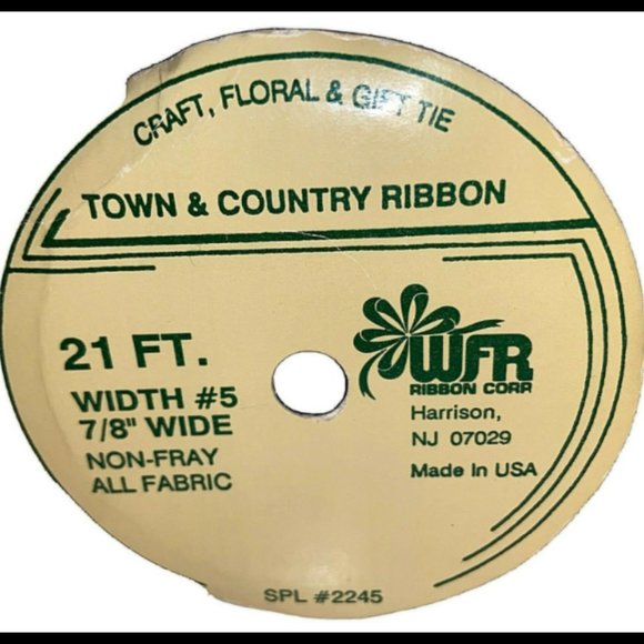 Ribbon Snow Goose Mauve WFR Ribbon Corp 7/8" Wide New Old Stock Vintage - Picture 2 of 9